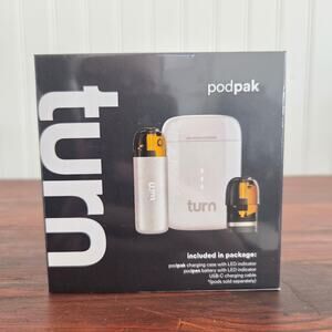 Turn PodPak White Case Pen Rechargeable Sealed New in Box